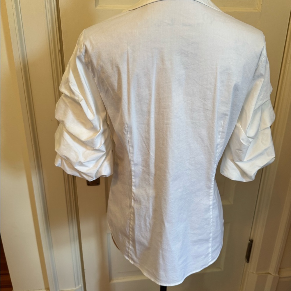 Lafayette 148 New York White Blouse - Picture 2 of 4